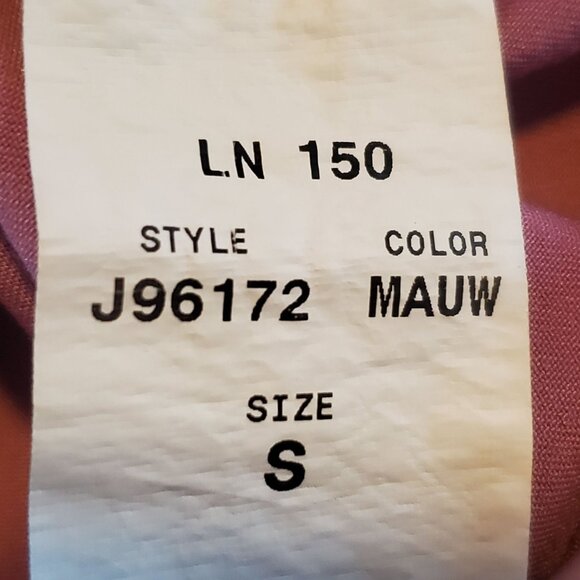 Jaanuu Womens Mauve Pink Short Sleeve V-Neck Scrub Medical Nursing Top Size S - Picture 7 of 10